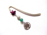 semn de carte howlite mov si jad verde 40581