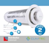 Recuperator CLIMTEC RD 125 Base, debit aer 60 mc/h