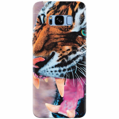 Husa silicon pentru Samsung S8 Plus, Angry Tiger Teeth Fresh foto