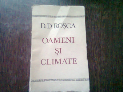 OAMENI SI CLIMATE - D.D. ROSCA foto