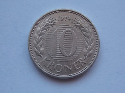 10 KRONER 1979 DANEMARCA foto