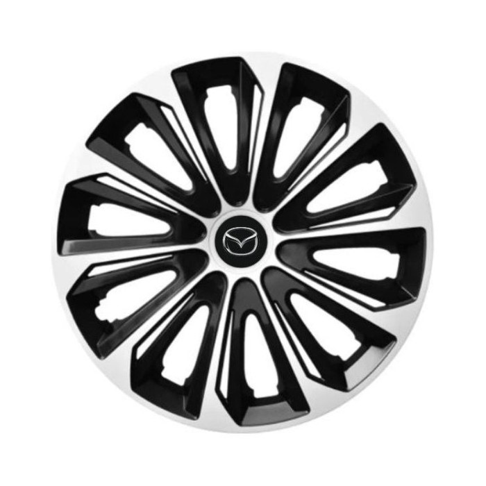 Set 4 capace roti Extra strong silver R15 Compatibil Cu Mazda