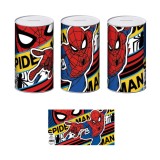 PUȘCULIȚĂ METALICĂ 10x10x17,5 CM SPIDERMAN