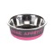 CASTRON PENTRU CAINI DIN INOX BONE APPETIT FUCHSIA FLAMINGO 14CMx400ML