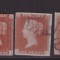 180-ANGLIA-Marea Britanie1841-1844=1d red-braun,8 timbre stampila cruce de Malta