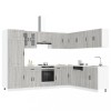 VidaXL Set de dulapuri de bucătărie 14 piese &bdquo;Kalmar&rdquo; lemn Sonoma gri 3314977