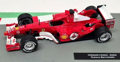 Macheta 1/43 2004 Ferrari F2004 #2 Rubens Barichello, red foto
