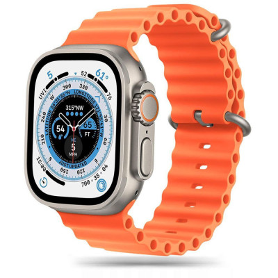 Curea Tech-Protect Iconband Pro pentru Apple Watch 4/5/6/7/8/9/Se/Ultra 1/2 (42/44/45/49 mm) Portocaliu foto