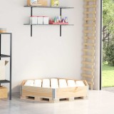 vidaXL Strat &icirc;nălțat, 160x160 cm, lemn masiv pin, hexagon 4010317