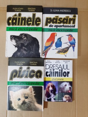 4 vol. Animale de apartament (Cainele, Pisica, Caini, Pisici, Pasari, Dresajul) foto