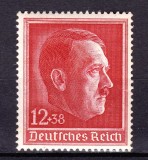 Cumpara ieftin ✅ (S44) Germania Reich 1938 - &quot;Adolf Hitler - aniversare 49 de ani &quot; ,serie Mi.664 cota 13 Є , MNH , mica fisura in dreapta