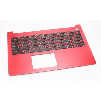 Carcasa superioara cu tastatura Laptop, Asus, F502, F502C, F502CA, rosie foto