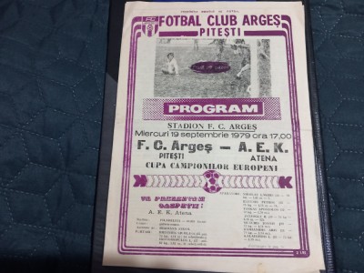 program F C Arges - A E K Atena foto