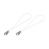 Set 10 agatatoare cu inel pentru pandantiv Crisalida, lungime 6.9 cm, Alb