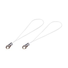 Set 10 agatatoare cu inel pentru pandantiv Crisalida, lungime 6.9 cm, Alb