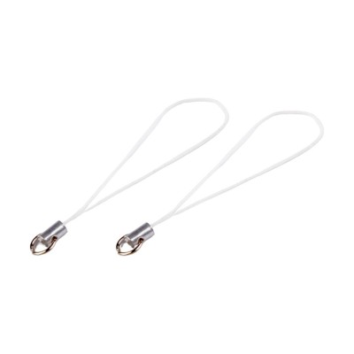 Set 10 agatatoare cu inel pentru pandantiv Crisalida, lungime 6.9 cm, Alb foto