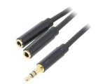 Cablu Audio Jack 3,5mm 3pin Y 0,3m