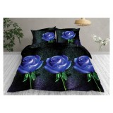 Cumpara ieftin Lenjerie de Pat Bumbac Satinat 3D cu 4 Piese- SIPRB-532