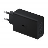 Incarcator Priza 2x Type-C/USB PPS, PD 65W, QC 3.0, AFC, FCP, Samsung (EP-T6530NBEGEU), Black (Blister Packing)