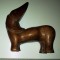 CATEL LEMN SCULPTAT