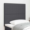 Tablie Pat Gri Inchis 80cm Catifea Raiata vidaXL Design Simplu
