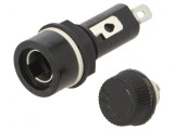 Clemă termoplast 6,3x32mm 15A 250VAC &Oslash;12,7mm pe panou
