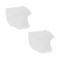 Set 2 sosete pentru protectia calcaielor, din silicon, marime universala, alb