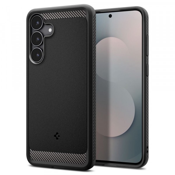 Husa pentru Samsung Galaxy S25 FE, Spigen, Rugged Armor, Neagra Mata