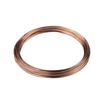 Sarma aluminiu pentru decoratiuni, diametru 1 mm, lungime 10 m, Maro foto