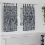 Set de perdele din catifea , 2 piese, gri argintiu, 140 x 140 cm