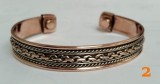 Bratara magnetica cupru pur , diverse variante, Unisex