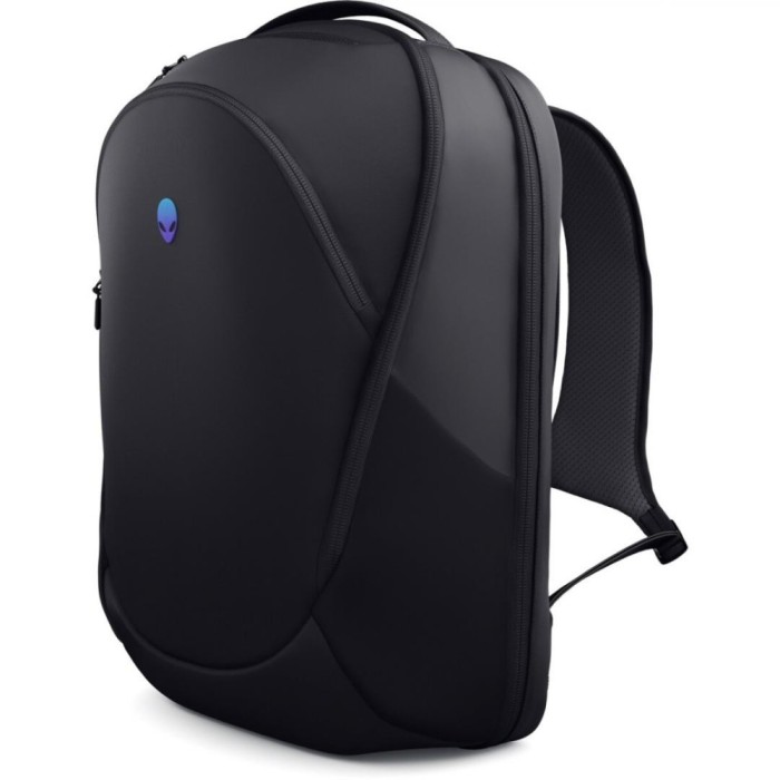 Alienware 18 backpack - aw7825p printed design/pattern/texture: alienware design with 3d iridescent reflective alienware logo
