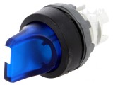 Comutator rotativ 22mm albastru IP66