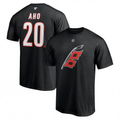 Carolina Hurricanes tricou de bărbați Sebastian Aho #20 Authentic Stack Name &amp; Number Alternate - L