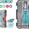 TOTAL - SET SURUBELNITA CU CLICHET - 55 PIESE (INDUSTRIAL) PowerTool TopQuality