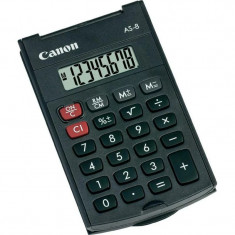 Calculator de birou CANONAS-8 ecran 8 digiti alimentare baterie display LCD negru include TV 0.1 lei &amp;amp;quot;BE4598B001AA&amp;amp;quot; foto
