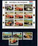 Paraguay 1989 - Formula 1, curse de masini, serie cu minicoala neuzata