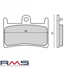 Set placute frana - Suzuki GSXR 400 - Yamaha FZR - TZR 250 - T-Max 500 - FZ6 - FZS - YZF 600 - TDM - FZ1 1000 - YZF 1000