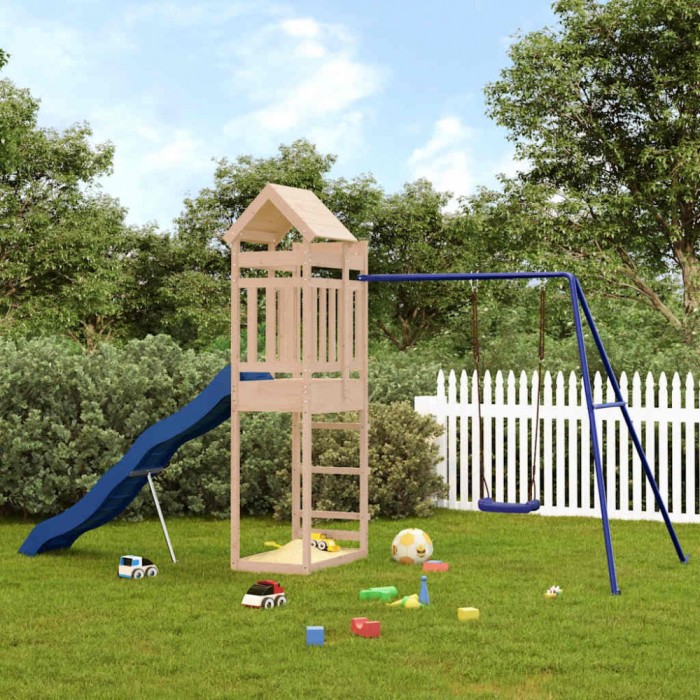 vidaXL Set de joacă pentru exterior, lemn masiv de pin 3156961