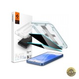 Folie de protectie Ecran Privacy Spigen EZ FIT pentru Samsung Galaxy S25 S931 / S24 S921 Sticla Securizata Full Glue Set 2 bucati