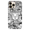 Husa compatibila cu Apple iPhone 13 model Ahegao Black&amp;amp;White, Silicon, TPU, Viceversa