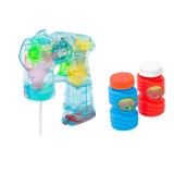 Jucarie Pistol baloane de sapun, cu lumina si sunet, Transparent, ATU-089763, Plastic, Oem