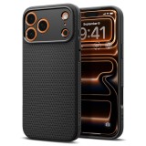 Husa Spate Spigen Liquid Air Compatibila Cu iPhone 17 Pro, Materiale Premium, Silicon - Matte Black