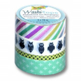 Banda adeziva decorativa Owls