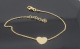 Cumpara ieftin Bratara Argint 925 Placata cu Aur Pure Heart , Design Minimalist cu Inima