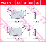 Set placute frana TRW MCB672SI - Aprilia Pegaso 650 - Gas Gas EC 125-300 - Husaberg - Husqvarna WR - TE 125-610 - KTM 125-640