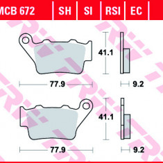 Set placute frana TRW MCB672SI - Aprilia Pegaso 650 - Gas Gas EC 125-300 - Husaberg - Husqvarna WR - TE 125-610 - KTM 125-640