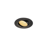 Spot incastrat, NEW TRIA 110 Ceiling lights, black LED, 2700K, round, black, 38&deg;, 14W, incl. driver, clip springs,, SLV