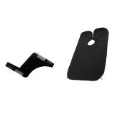 Set Pieptan contur barba, GOGOU&reg;, purta o baveta, sablon pentru modelarea barbii, Negru