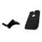 Set Pieptan contur barba, GOGOU&reg;, purta o baveta, sablon pentru modelarea barbii, Negru